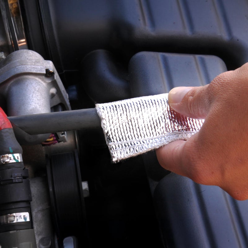 Design Engineering 10418 - Heat Sheath 1/2" I.D. x 3ft Aluminized Sleeving for Ultimate Hi-Temp Protection - Image 2